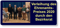 Verleihung des Ehrenamts-Preises 2020 durch den Bezirksrat